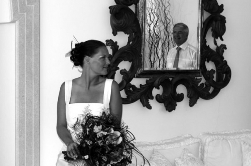 foto sposa bouquet etnico